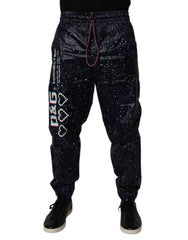 Dolce & Gabbana Dark Blue DG Game Print Cotton Jogger Pants - IT48 | M - Joggers