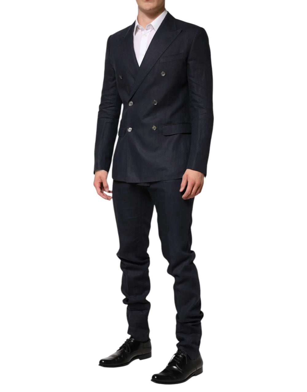 Dolce & Gabbana Dark Blue Double Breasted 2 Piece Suit - IT48 | M - Pant Suits