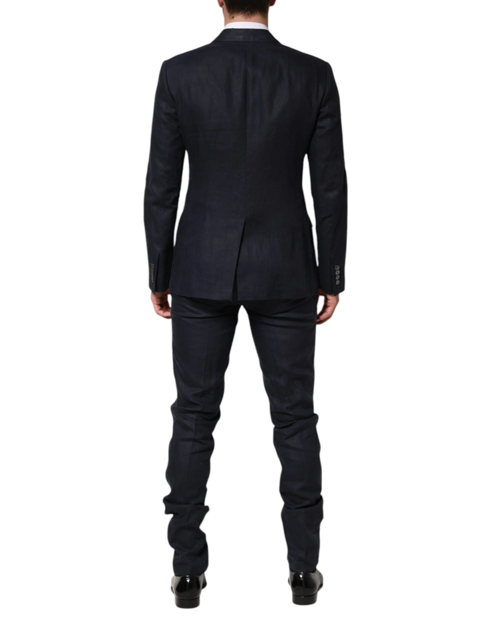 Dolce & Gabbana Dark Blue Double Breasted 2 Piece Suit - IT48 | M - Pant Suits