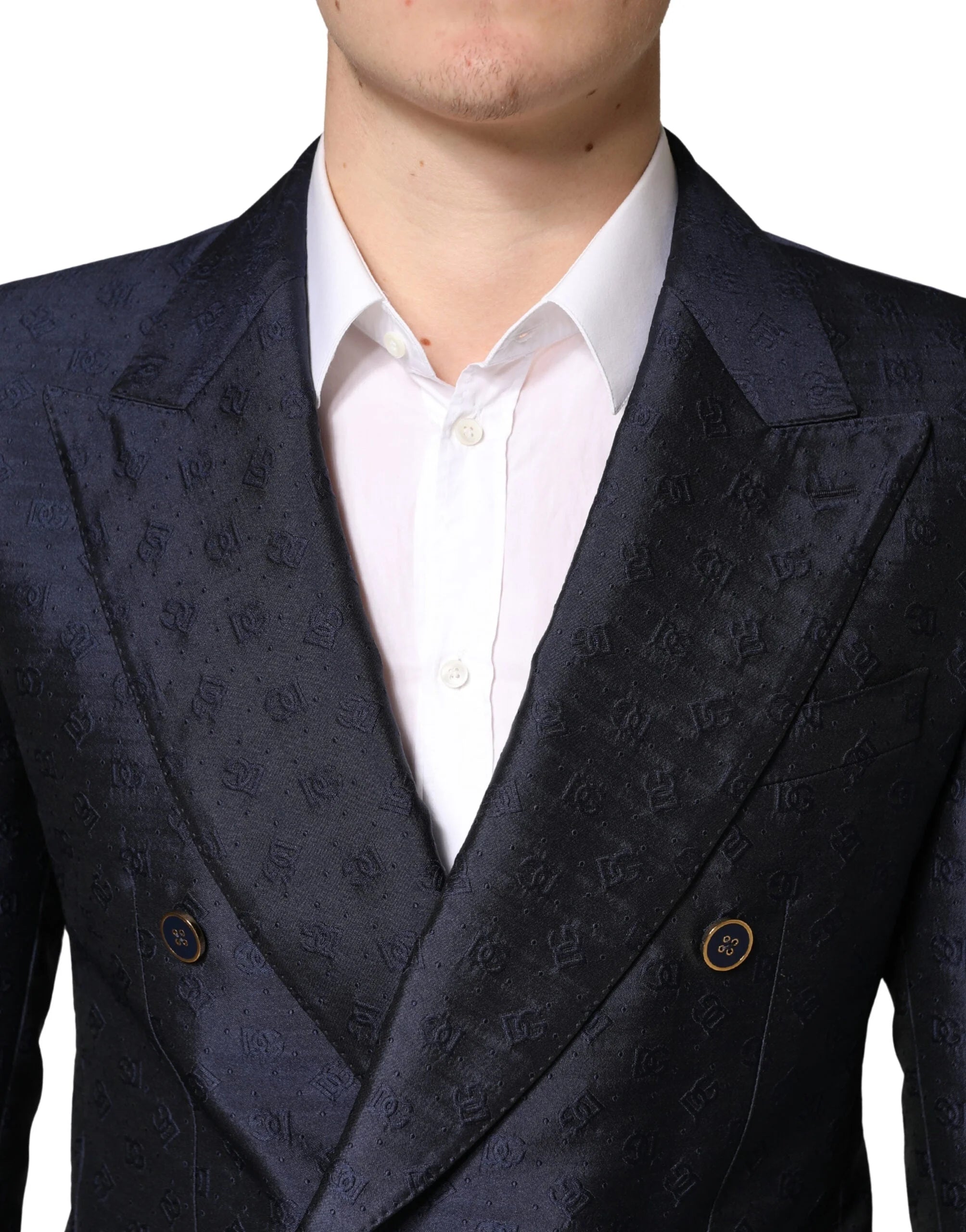 Dolce & Gabbana Dark Blue Double Breasted SICILIA 2 PC Suit - IT48 | M