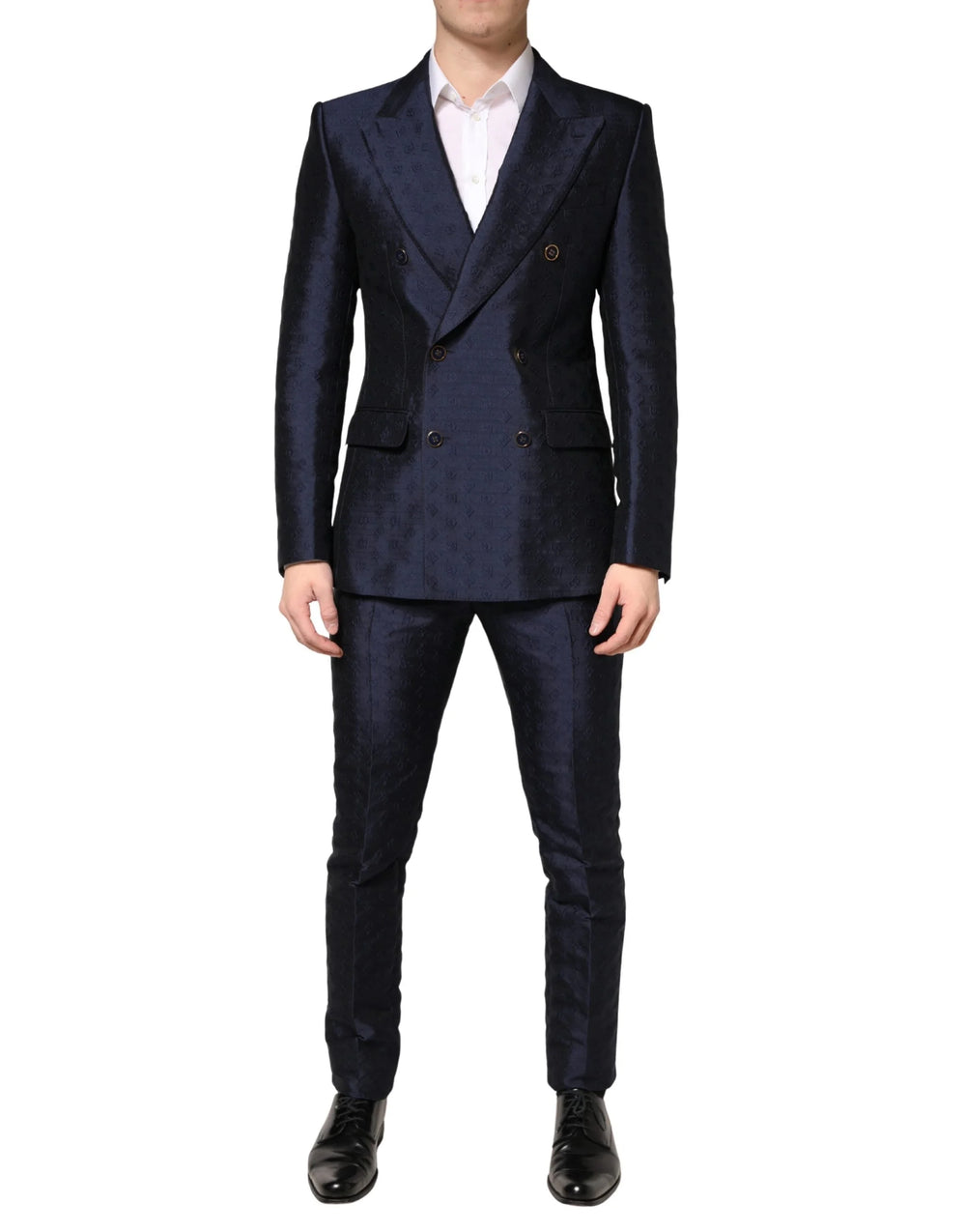 Dolce & Gabbana Dark Blue Double Breasted SICILIA 2 PC Suit - IT48 | M