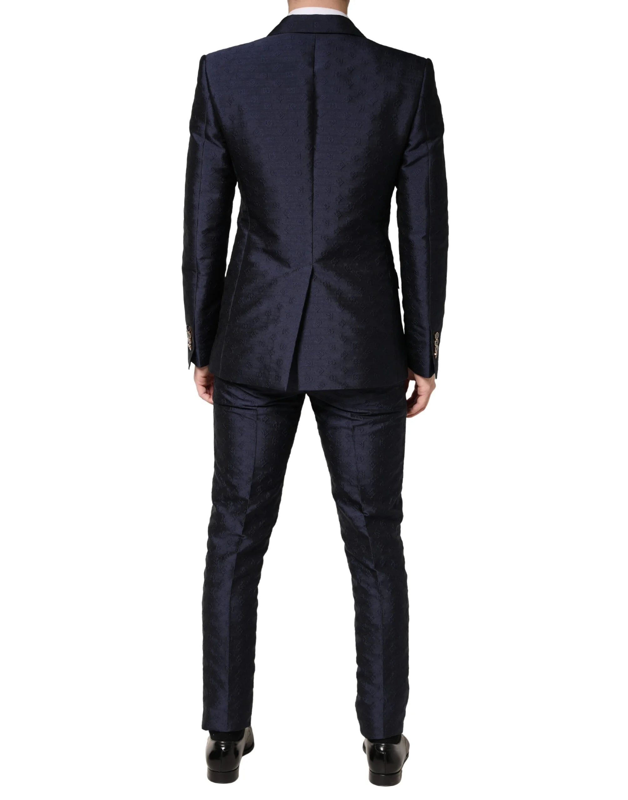 Dolce & Gabbana Dark Blue Double Breasted SICILIA 2 PC Suit - IT48 | M