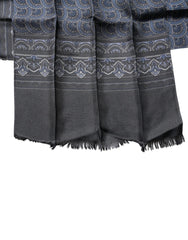 Dolce & Gabbana Dark Blue Fantasy Silk Neck Wrap Shawl Scarf - Scarves & Shawls