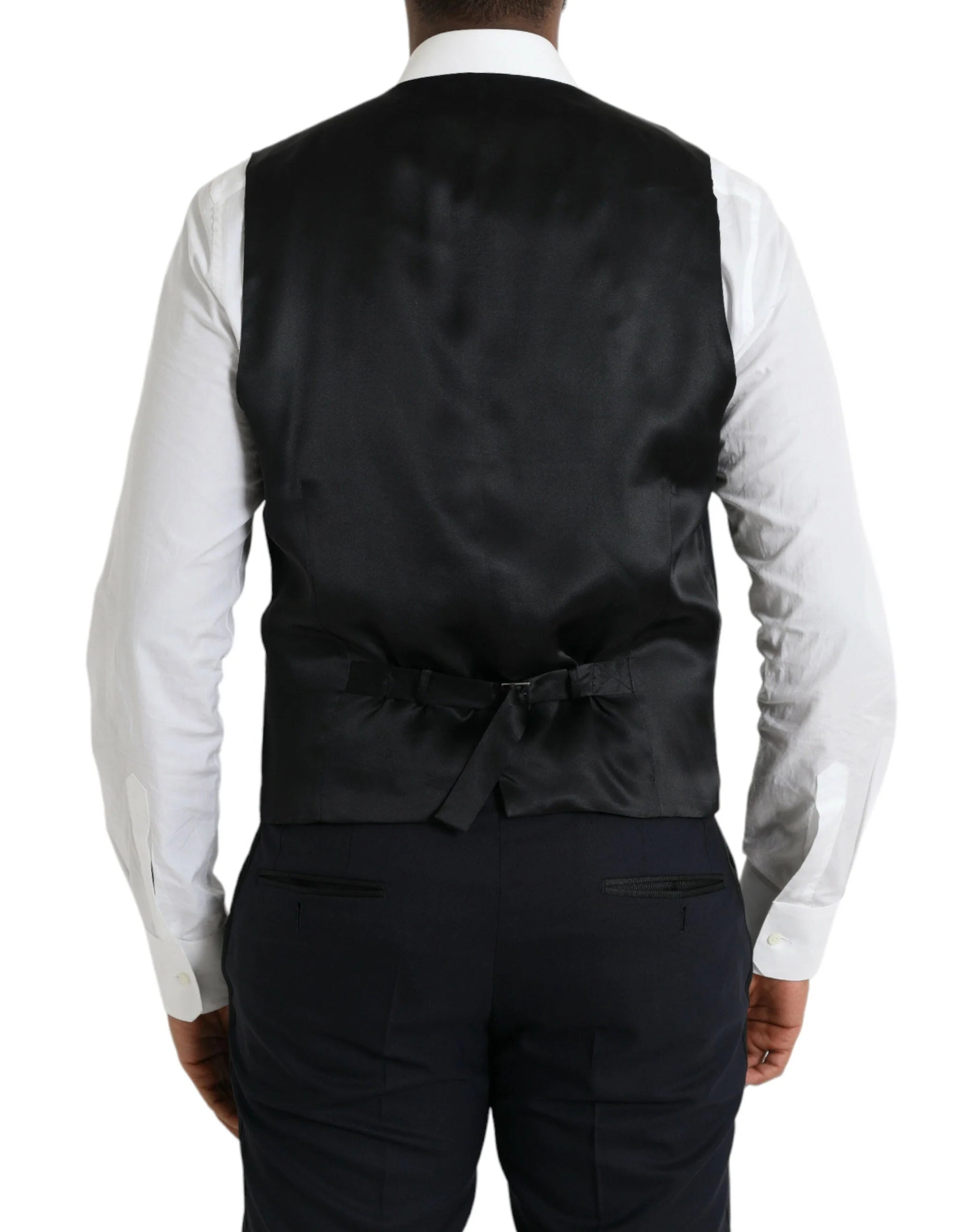 Dolce & Gabbana Dark Blue MARTINI Wool Formal 3 Piece Suit - IT50 | L - Suits