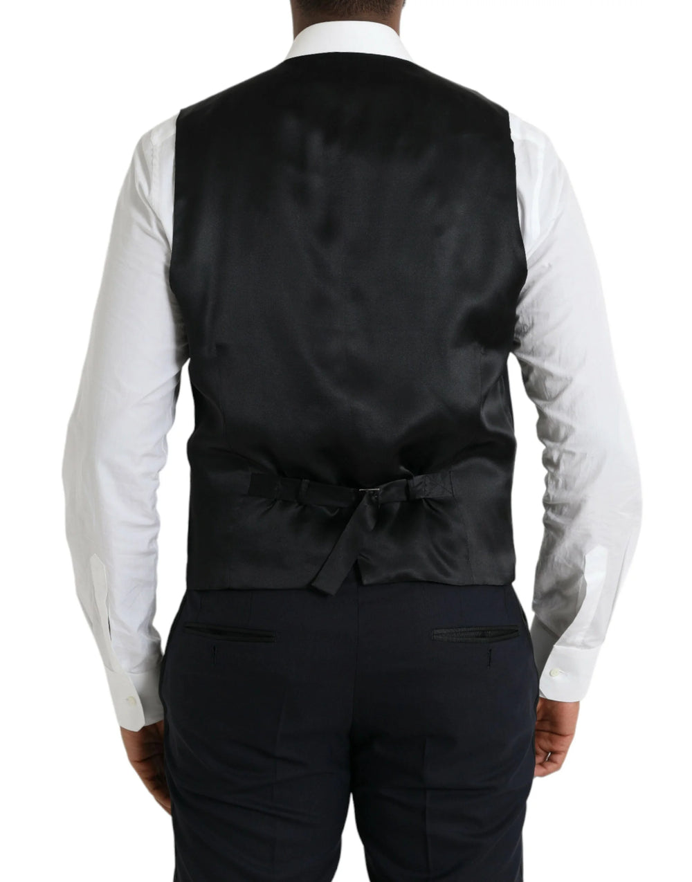 Dolce & Gabbana Dark Blue MARTINI Wool Formal 3 Piece Suit - IT50 | L - Suits