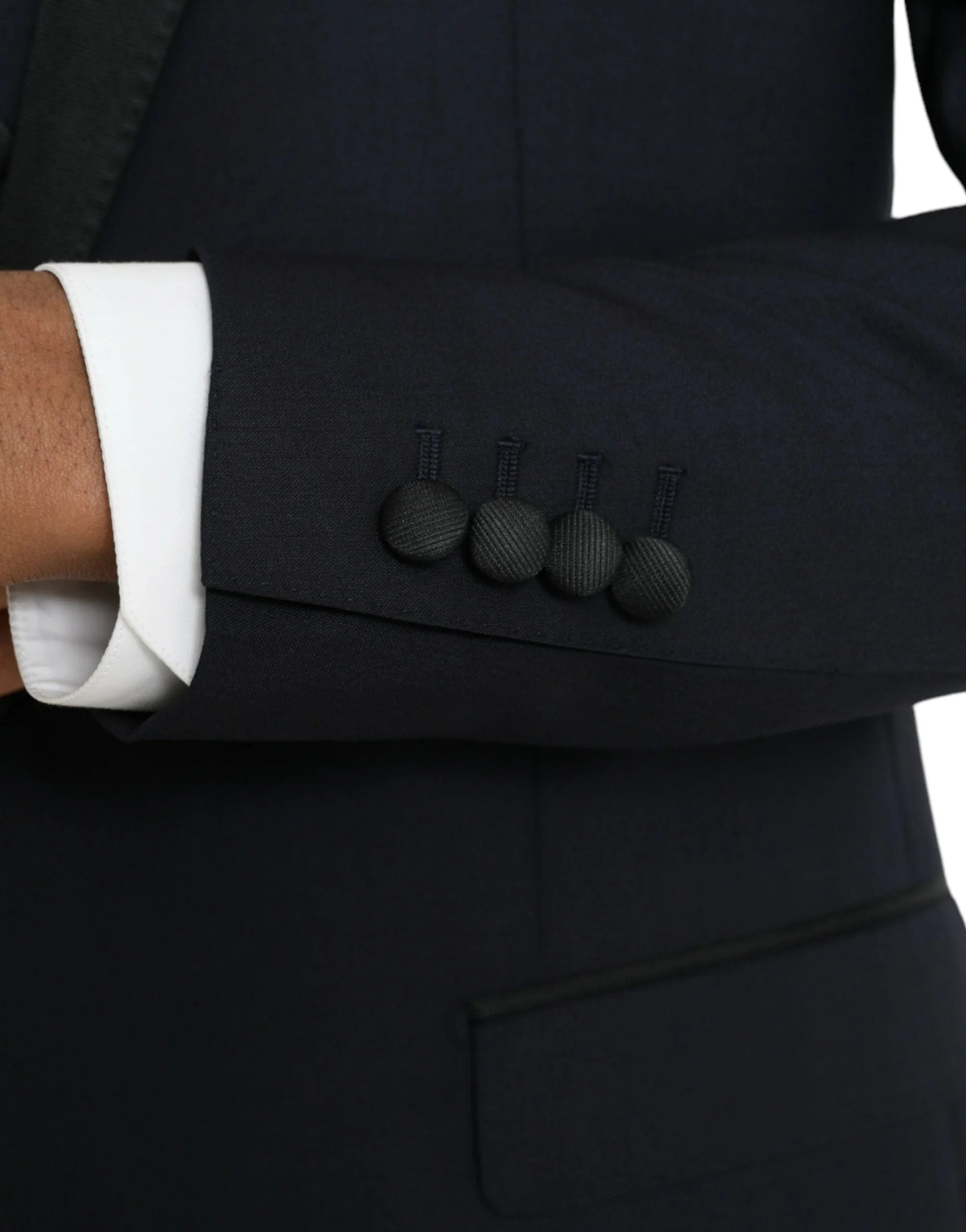 Dolce & Gabbana Dark Blue MARTINI Wool Formal 3 Piece Suit - IT50 | L - Suits