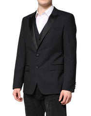 Dolce & Gabbana Dark Blue MARTINI Wool Suit 2 Piece Jacket - IT50 | L - Tuxedos