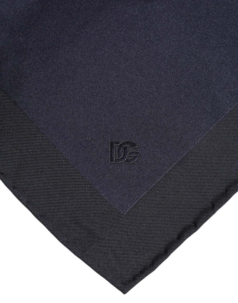 Dolce & Gabbana Dark Blue Silk Square Men Foulard Scarf - Scarves & Shawls