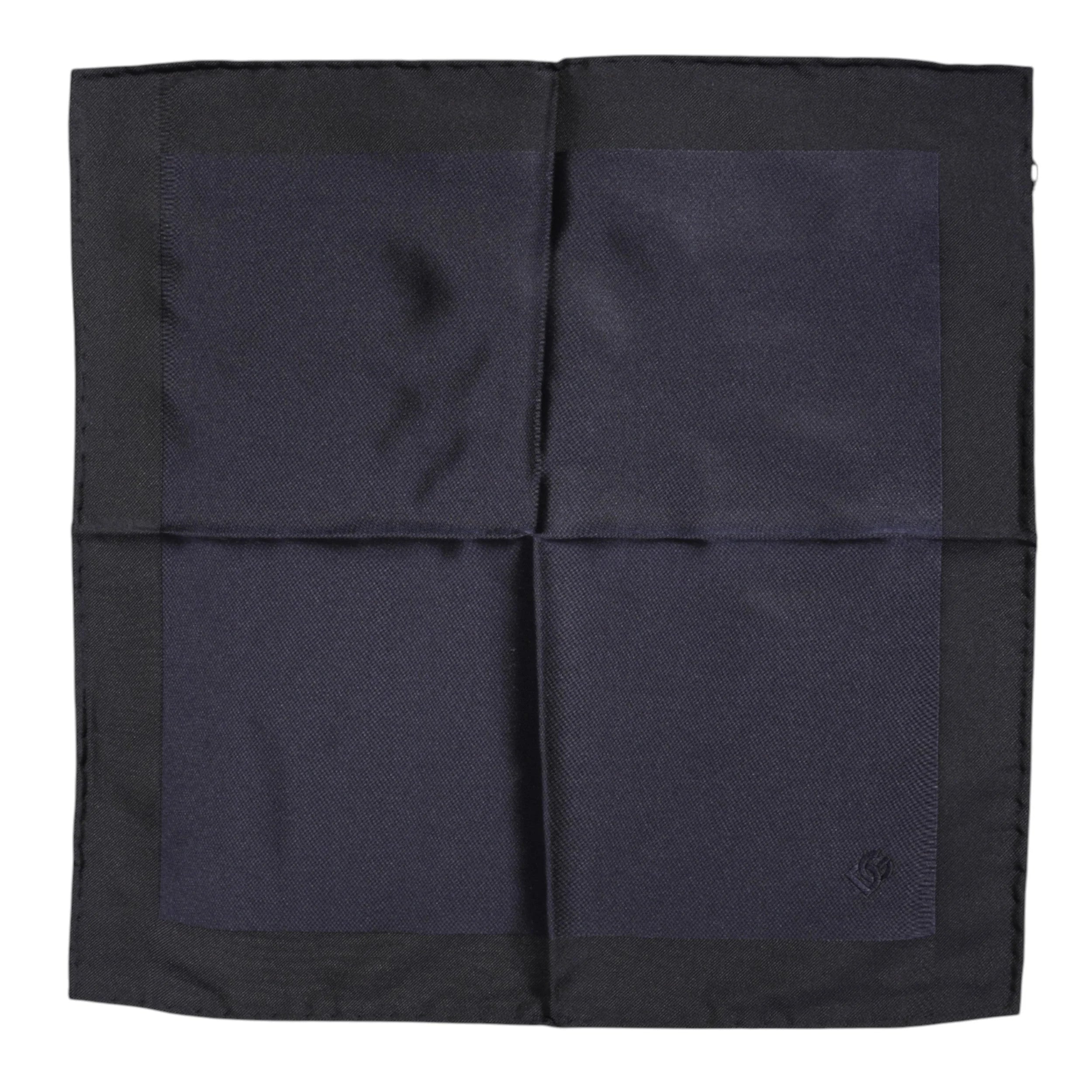 Dolce & Gabbana Dark Blue Silk Square Men Foulard Scarf - Scarves & Shawls