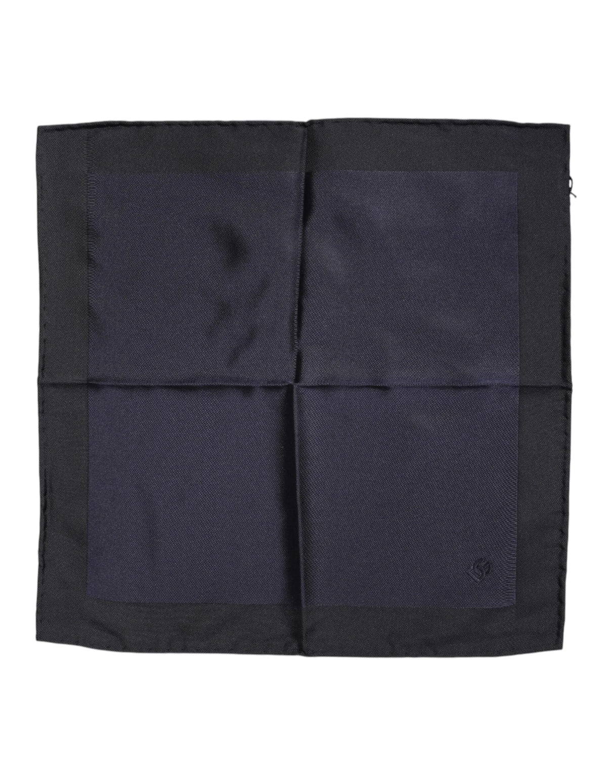 Dolce & Gabbana Dark Blue Silk Square Men Foulard Scarf - Scarves & Shawls
