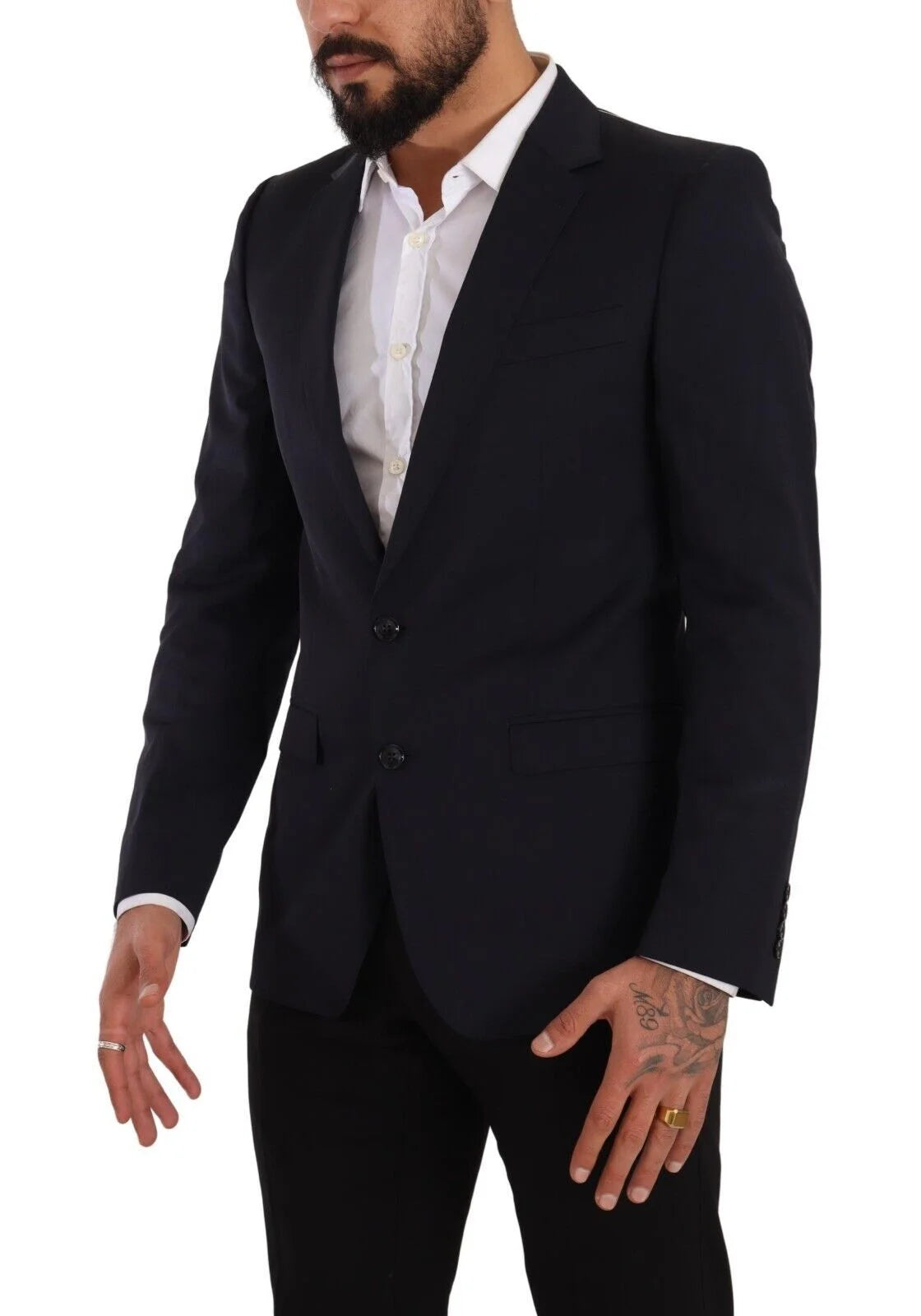 Dolce & Gabbana Dark Blue Single Breasted Coat MARTINI Blazer - IT46 | S - Sport Jackets