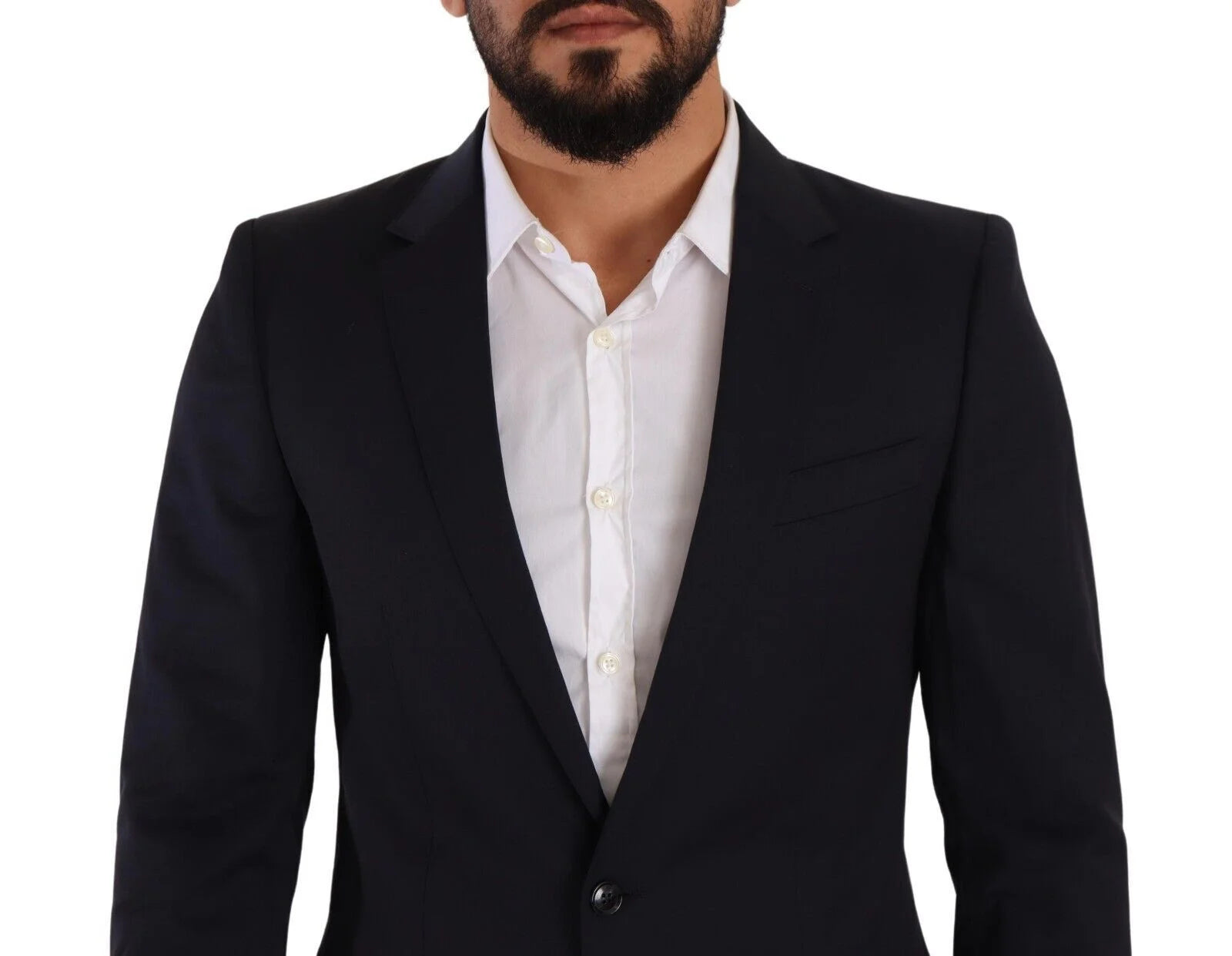 Dolce & Gabbana Dark Blue Single Breasted Coat MARTINI Blazer - IT46 | S - Sport Jackets