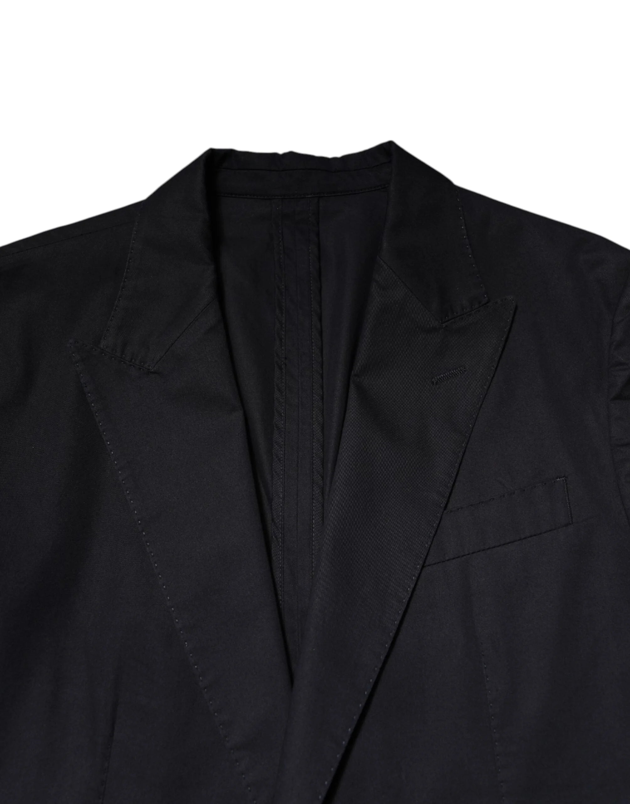 Dolce & Gabbana Dark Blue TAORMINA Cotton Blazer Suit Jacket - IT48 | M - Sport Jackets