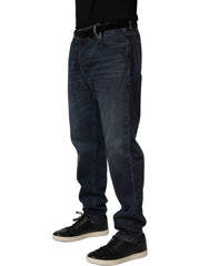 Dolce & Gabbana Dark Blue Washed MidWaist Straight Denim Jeans - IT48 | M