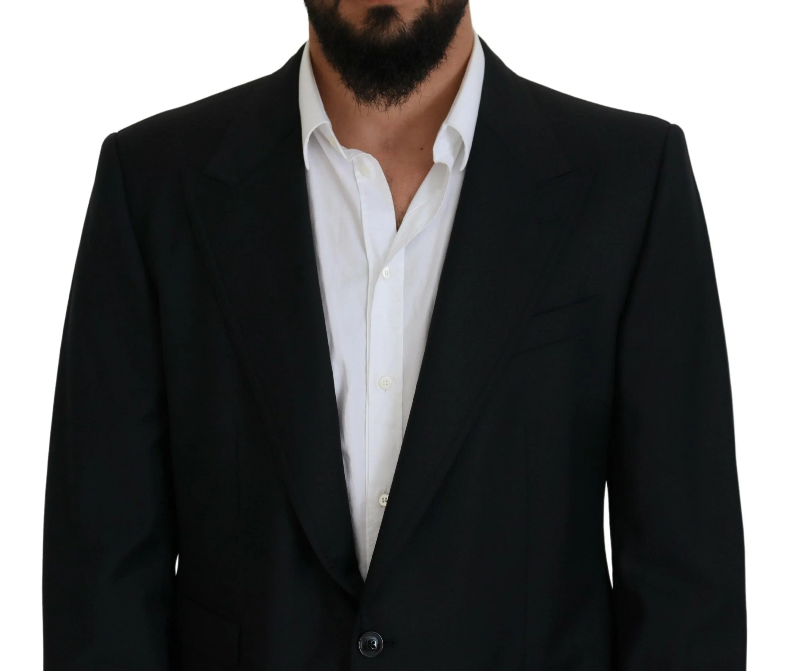 Dolce & Gabbana Dark Blue Wool Formal Sicilia Blazer - IT56 | XL - Sport Jackets