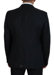 Dolce & Gabbana Dark Blue Wool Formal Sicilia Blazer - IT56 | XL - Sport Jackets