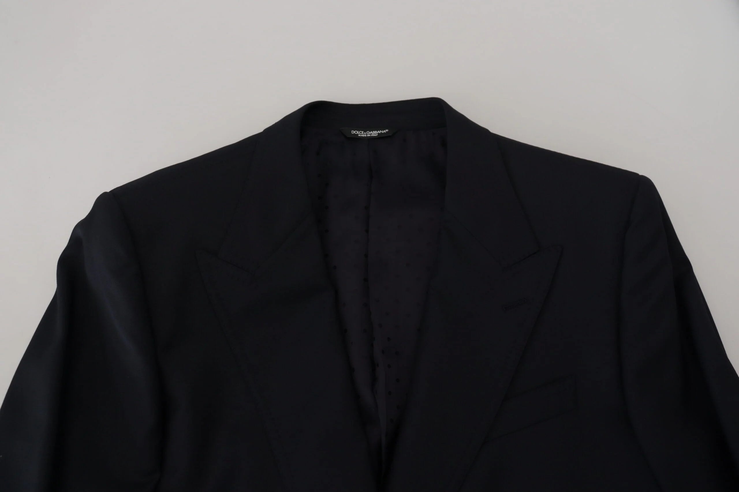 Dolce & Gabbana Dark Blue Wool Formal Sicilia Blazer - IT56 | XL - Sport Jackets