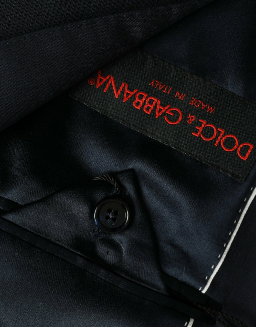 Dolce & Gabbana Dark Blue Wool Single Breasted Coat Blazer - IT54 | XL - Sport Jackets