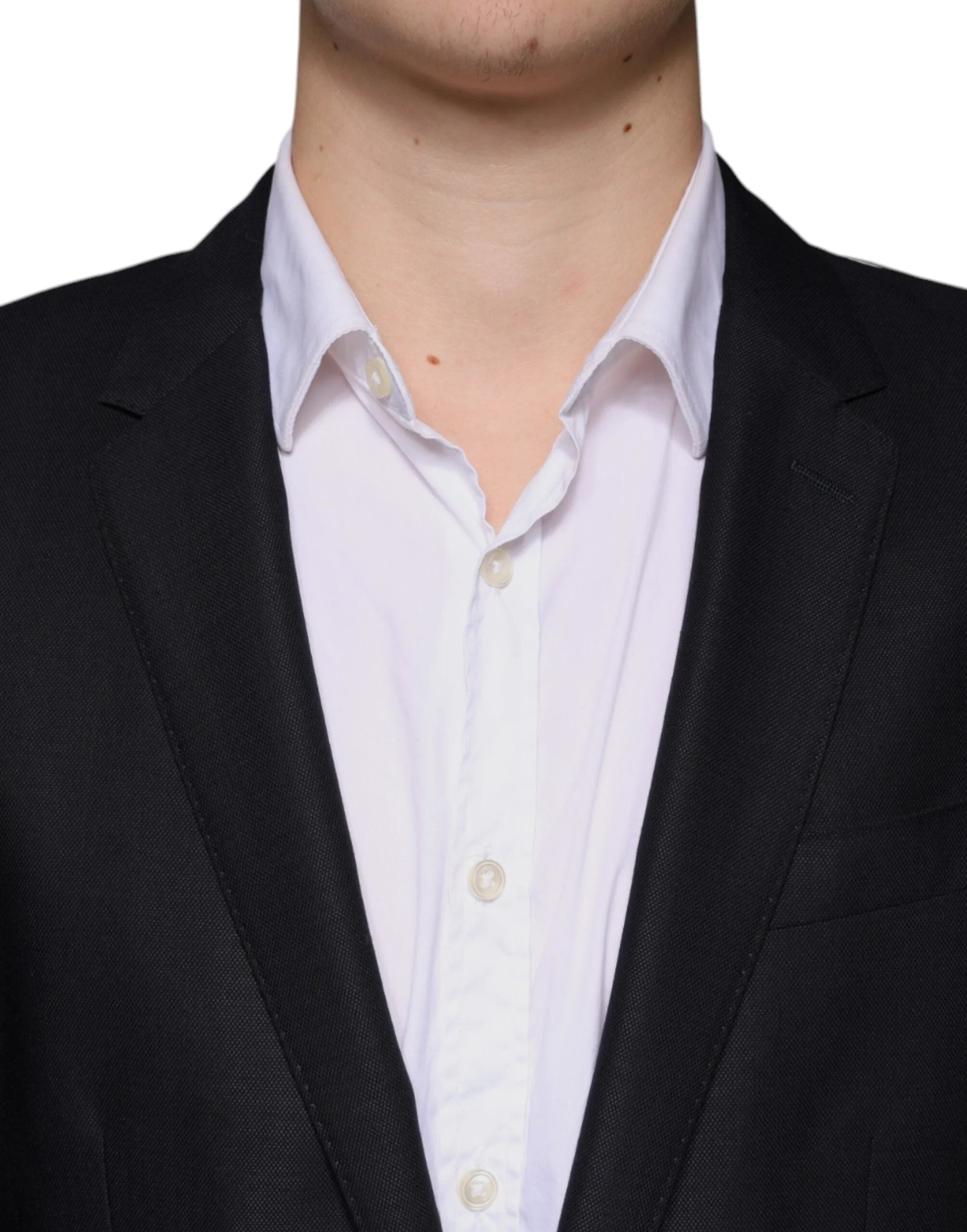 Dolce & Gabbana Dark Blue Wool Single Breasted Dress Coat Blazer - IT48 | M - Sport Jackets