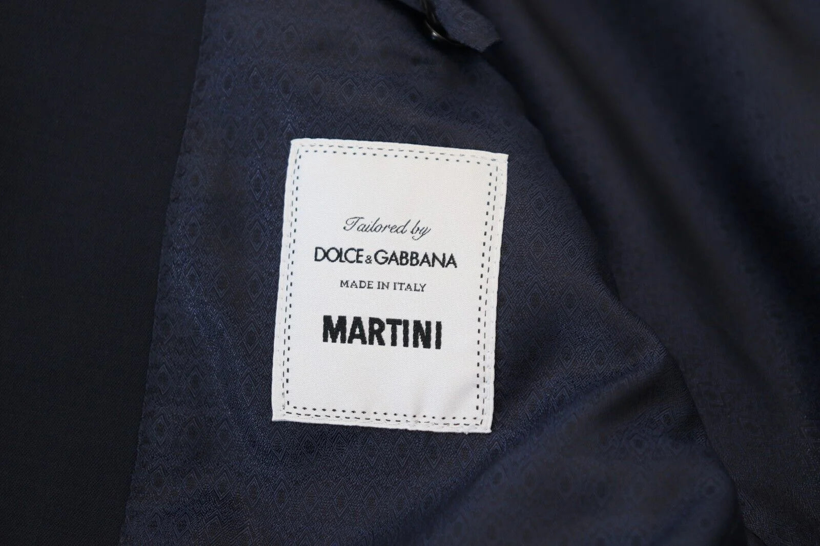 Dolce & Gabbana Dark Blue Wool Single Breasted MARTINI Blazer - IT48 | M
