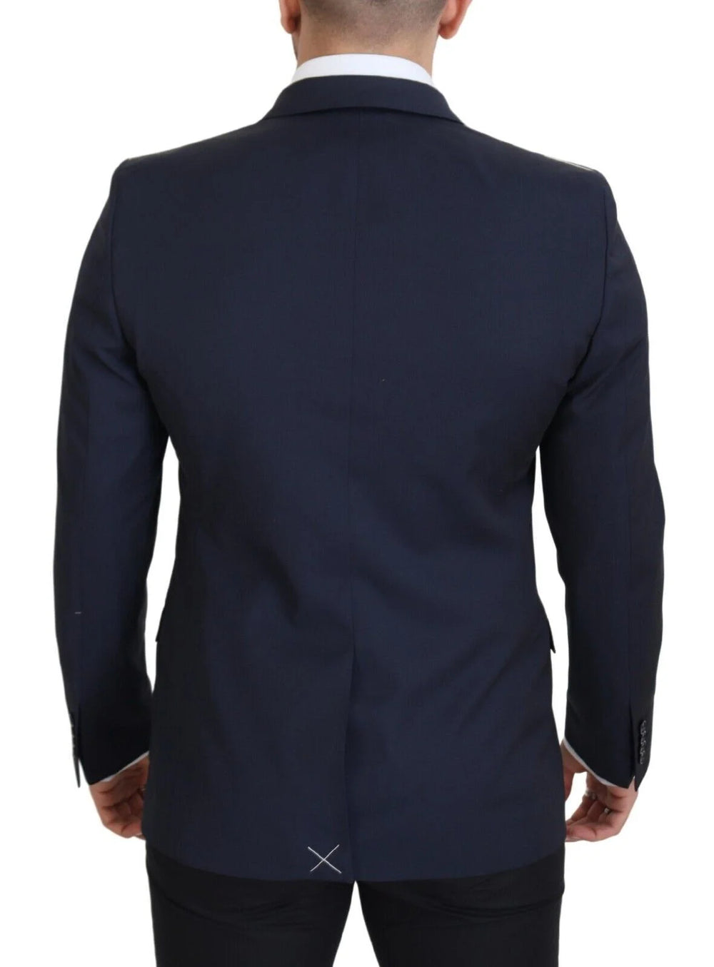 Dolce & Gabbana Dark Blue Wool Single Breasted MARTINI Blazer - IT48 | M