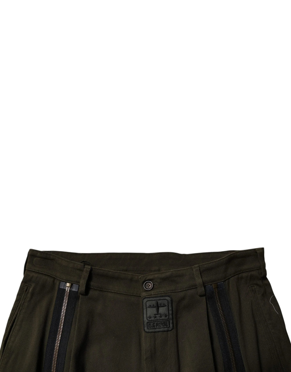 Dolce & Gabbana Dark Brown Cotton Jogger Cargo Pants - IT52 | XL - Cargo Pants