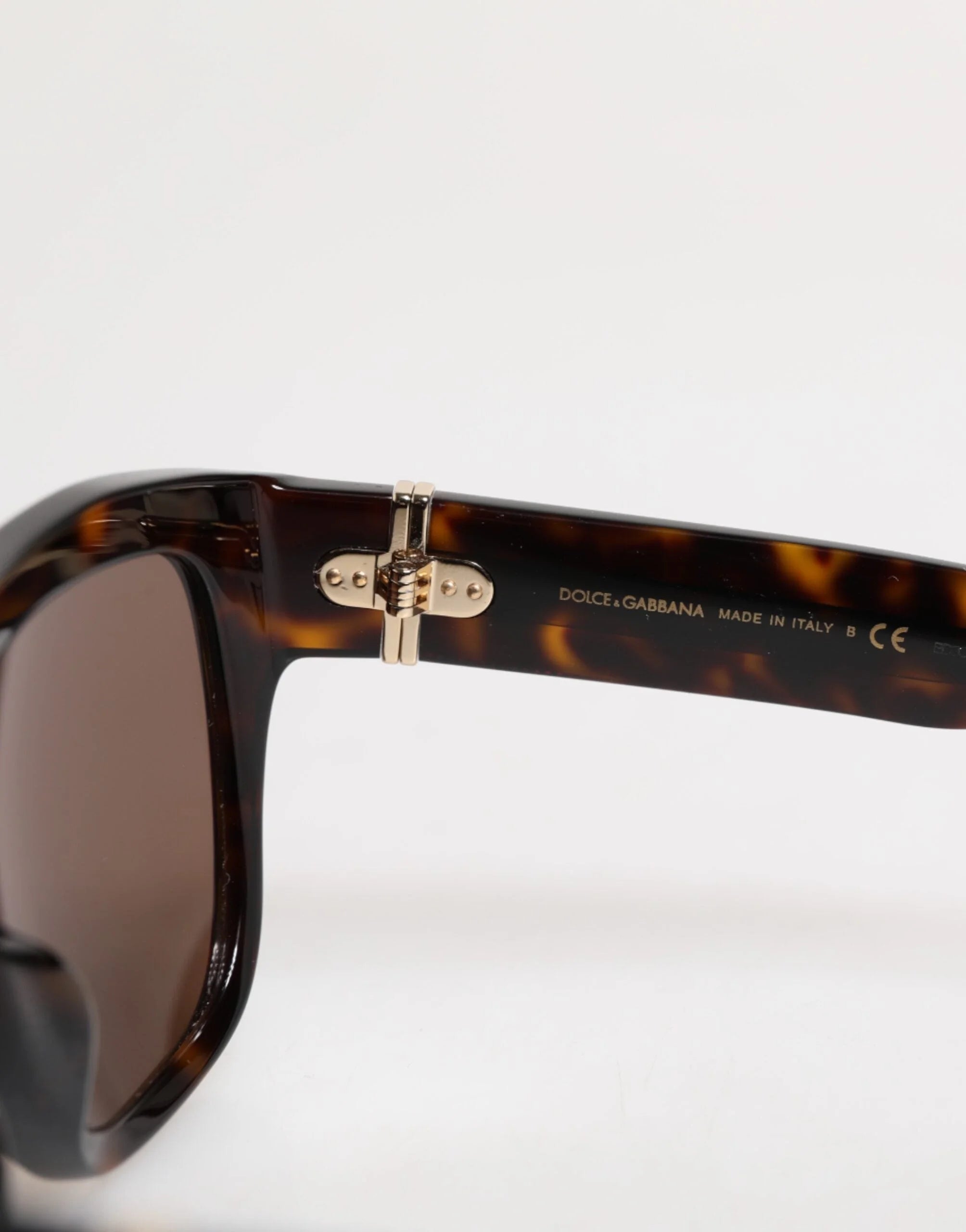 Dolce & Gabbana Dark Brown Havana DG4398F Square Frame Eyewear Sunglasses - Sunglasses