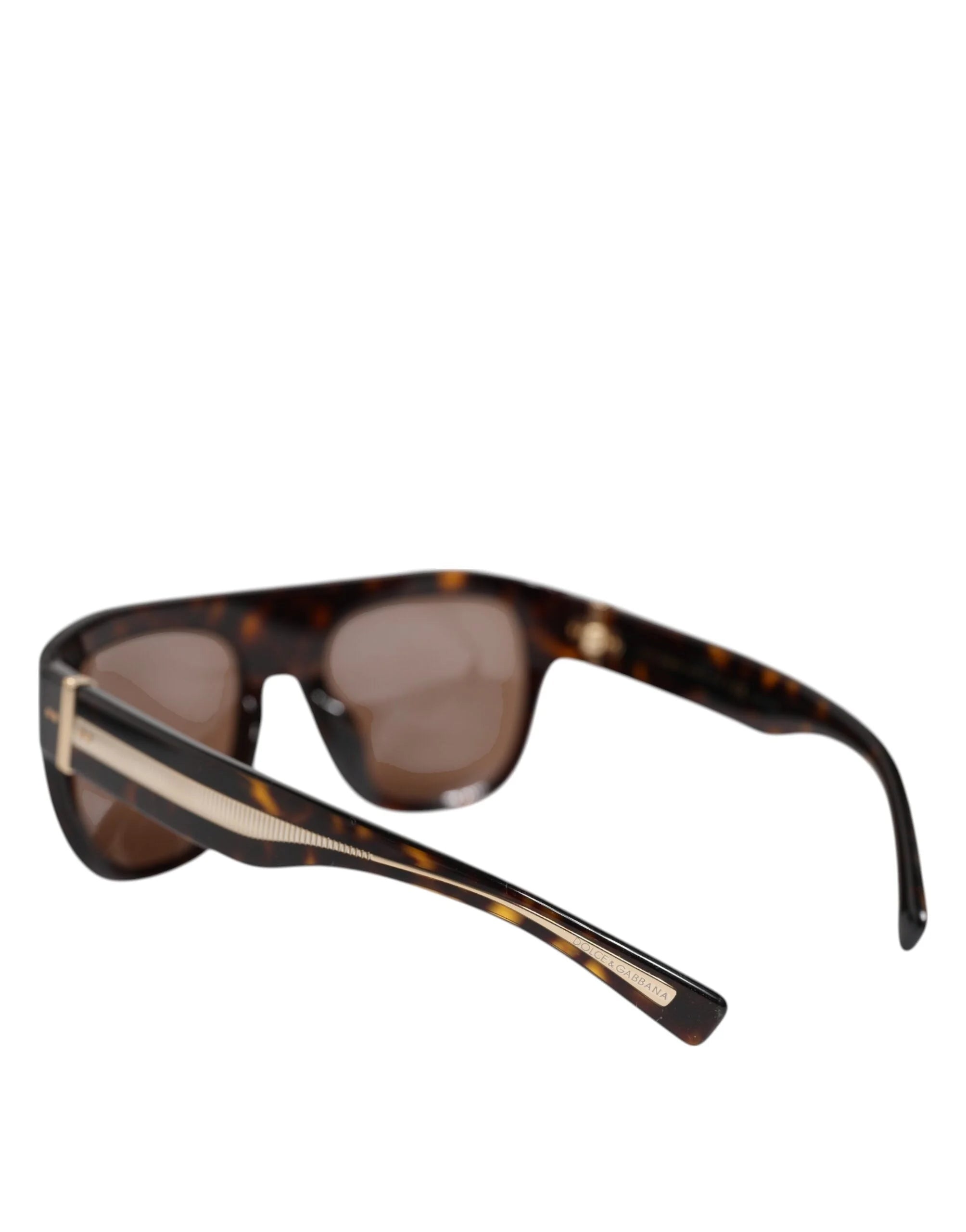 Dolce & Gabbana Dark Brown Havana DG4398F Square Frame Eyewear Sunglasses - Sunglasses