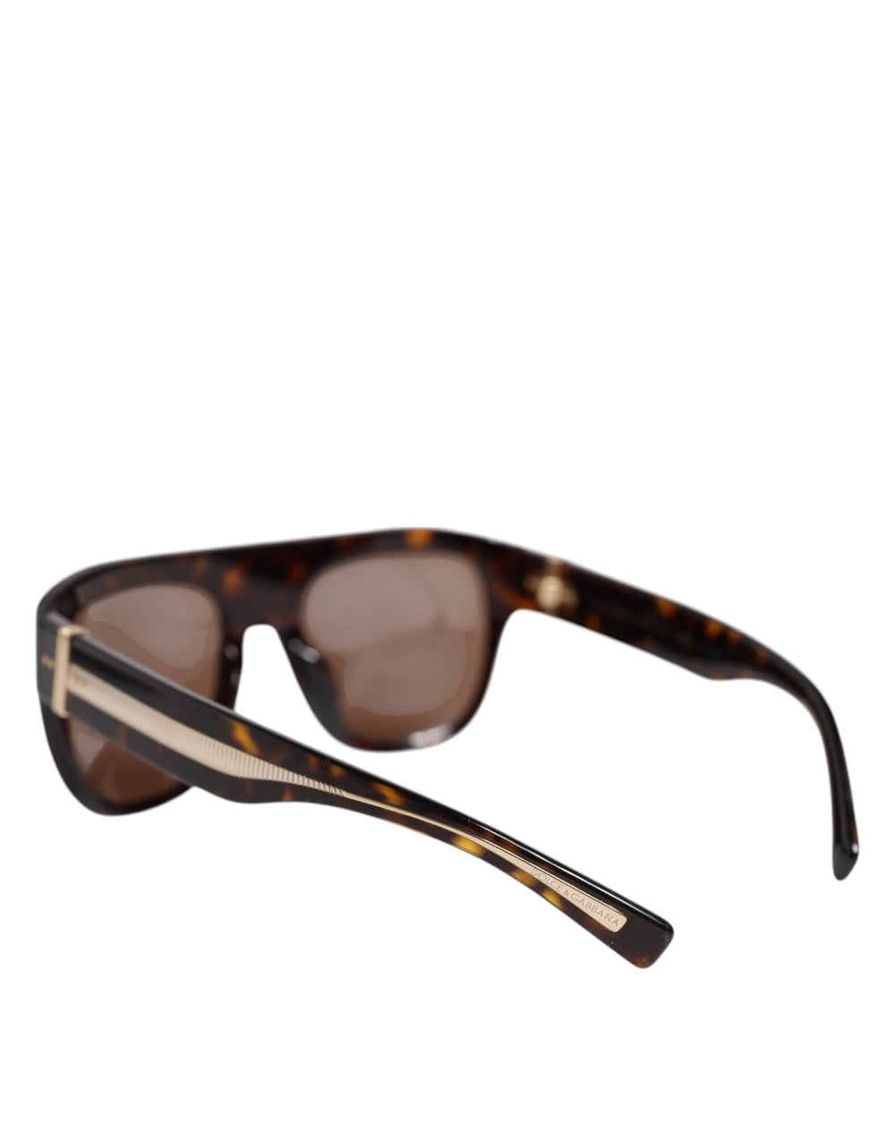 Dolce & Gabbana Dark Brown Havana DG4398F Square Frame Eyewear Sunglasses - Sunglasses