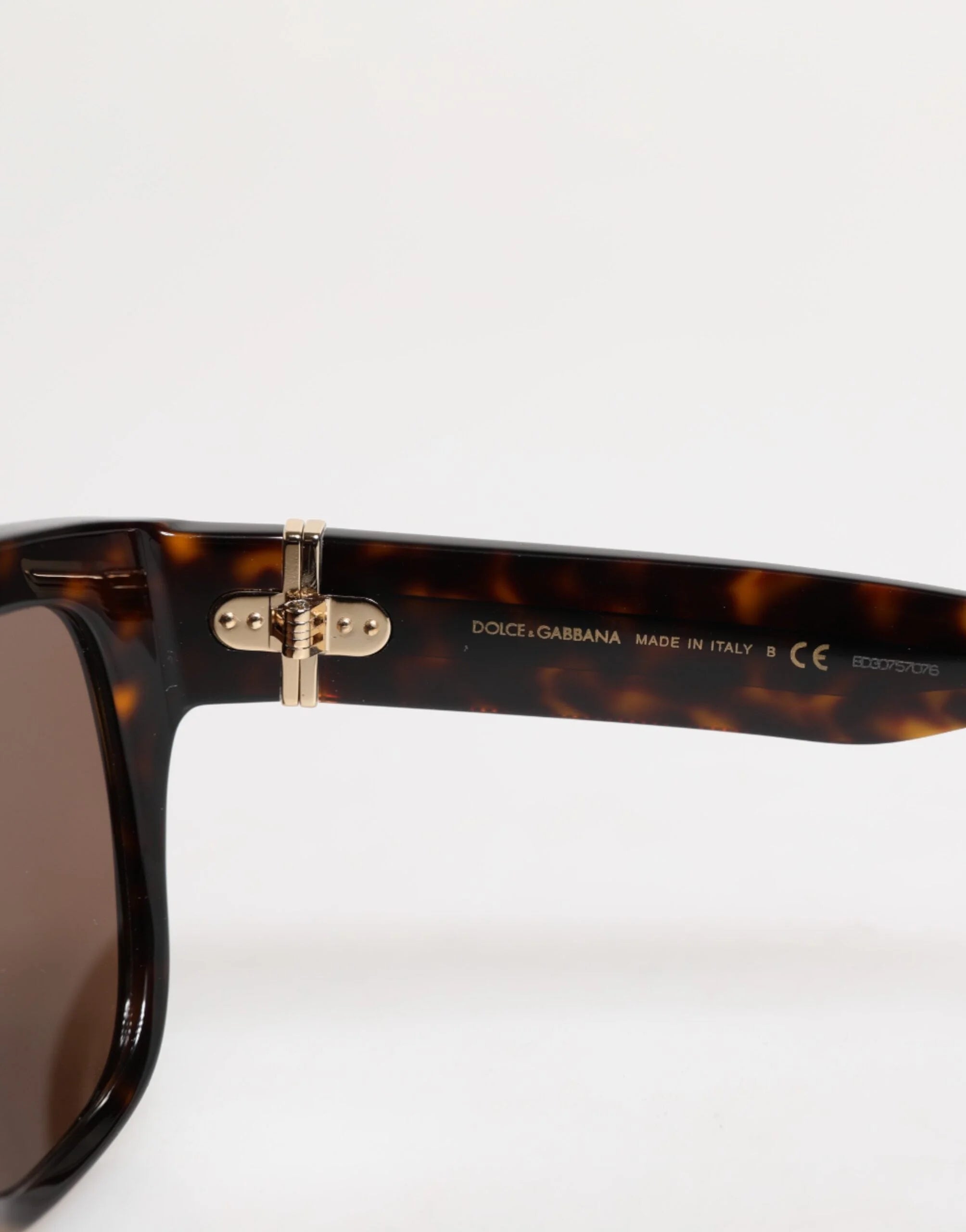 Dolce & Gabbana Dark Brown Havana DG4398F Square Frame Eyewear Sunglasses - Sunglasses