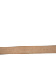 Dolce & Gabbana Dark Brown Leather Silver Metal Buckle Belt - 90 cm / 36 Inches - Belts