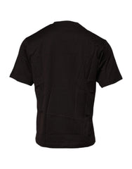 Dolce & Gabbana Dark Brown Logo Cotton Crew Neck T-shirt - IT48 | M - T-Shirts