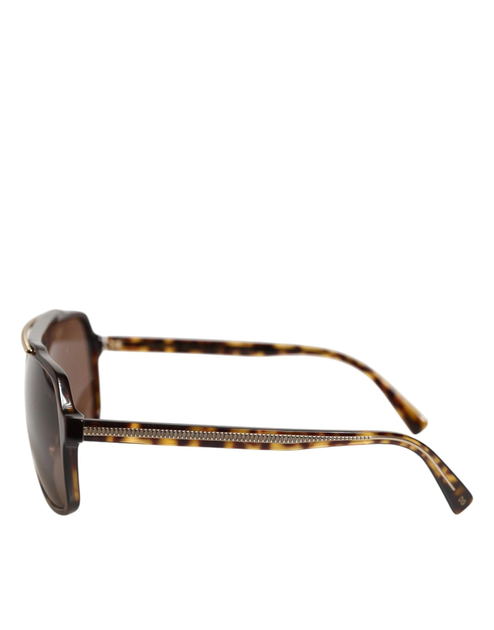 Dolce & Gabbana Dark Brown Tortoise Shell Pilot Frame Sunglasses - Sunglasses
