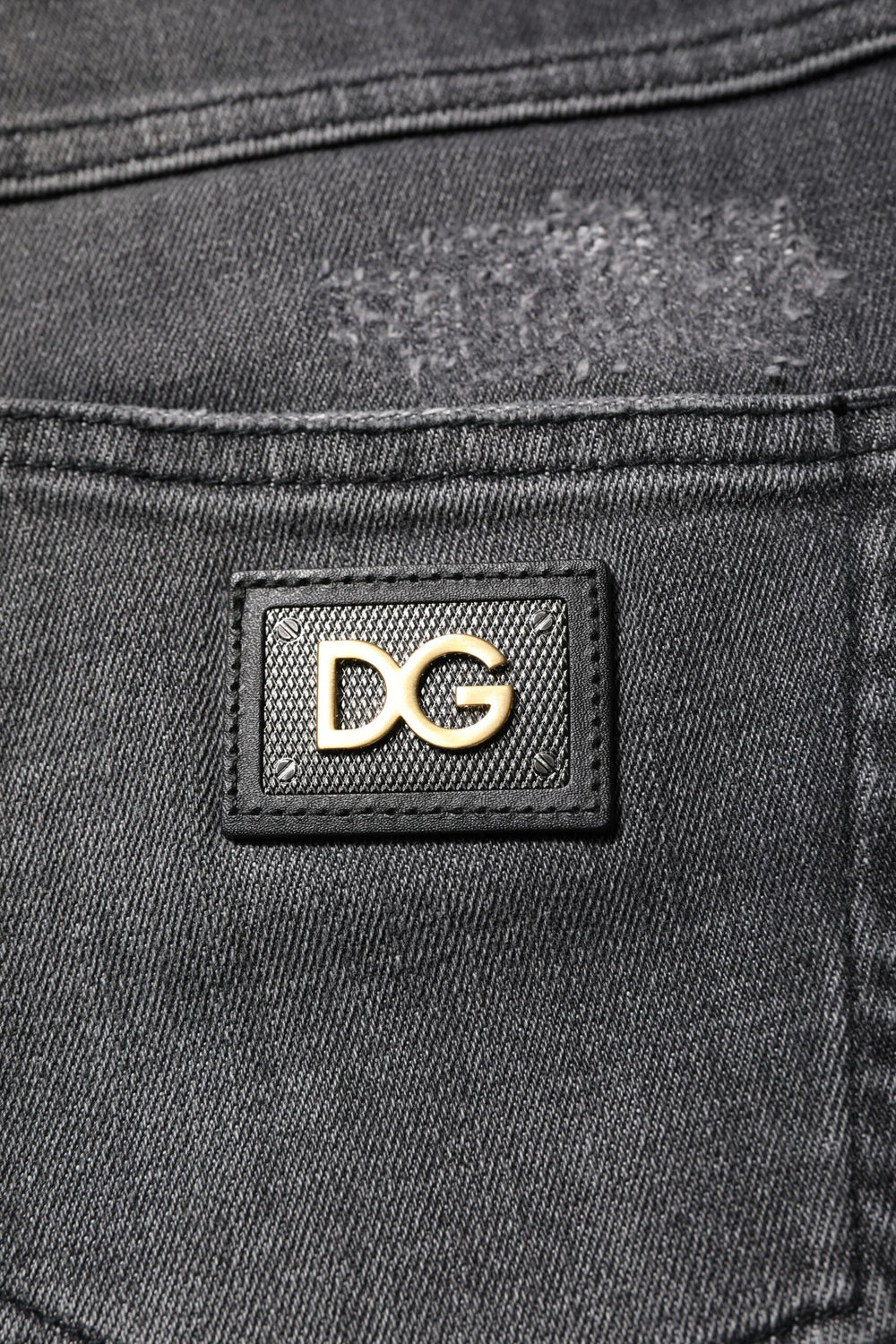 Dolce & Gabbana Dark Gray AUDREY Cotton Skinny Denim Jeans - IT38 | XS - Jeans