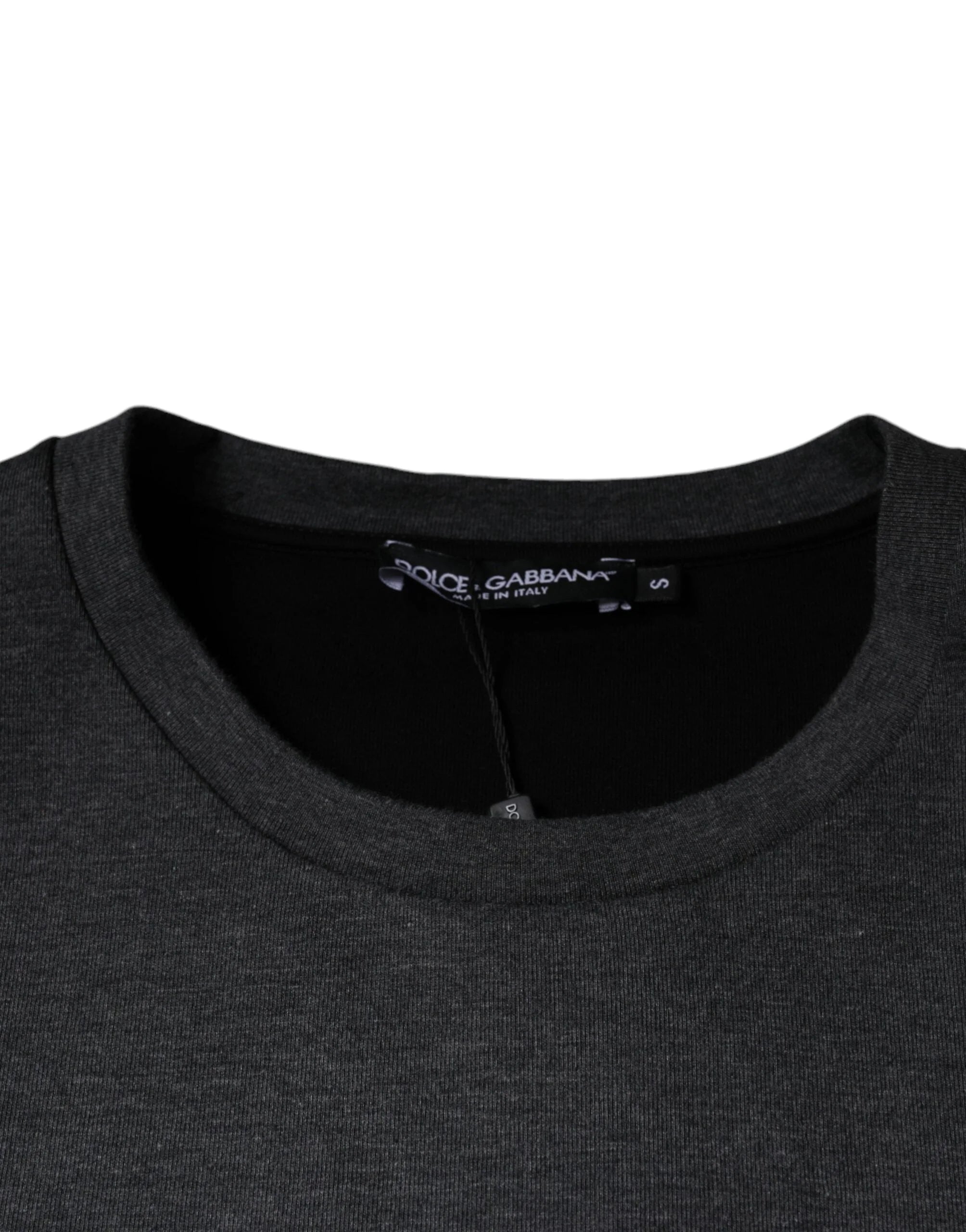 Dolce & Gabbana Dark Gray Camouflage Crew Neck T-shirt - IT46 | S - T-Shirts