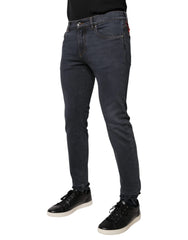 Dolce & Gabbana Dark Gray Cotton Skinny Denim Jeans - IT48 | M - Jeans