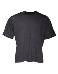 Dolce & Gabbana Dark Gray Crew Neck Short Sleeves T-shirt - IT50 | L - T-Shirts