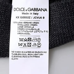 Dolce & Gabbana Dark Gray DG Logo Crew Neck Pullover Sweater - IT46 | S - Sweaters