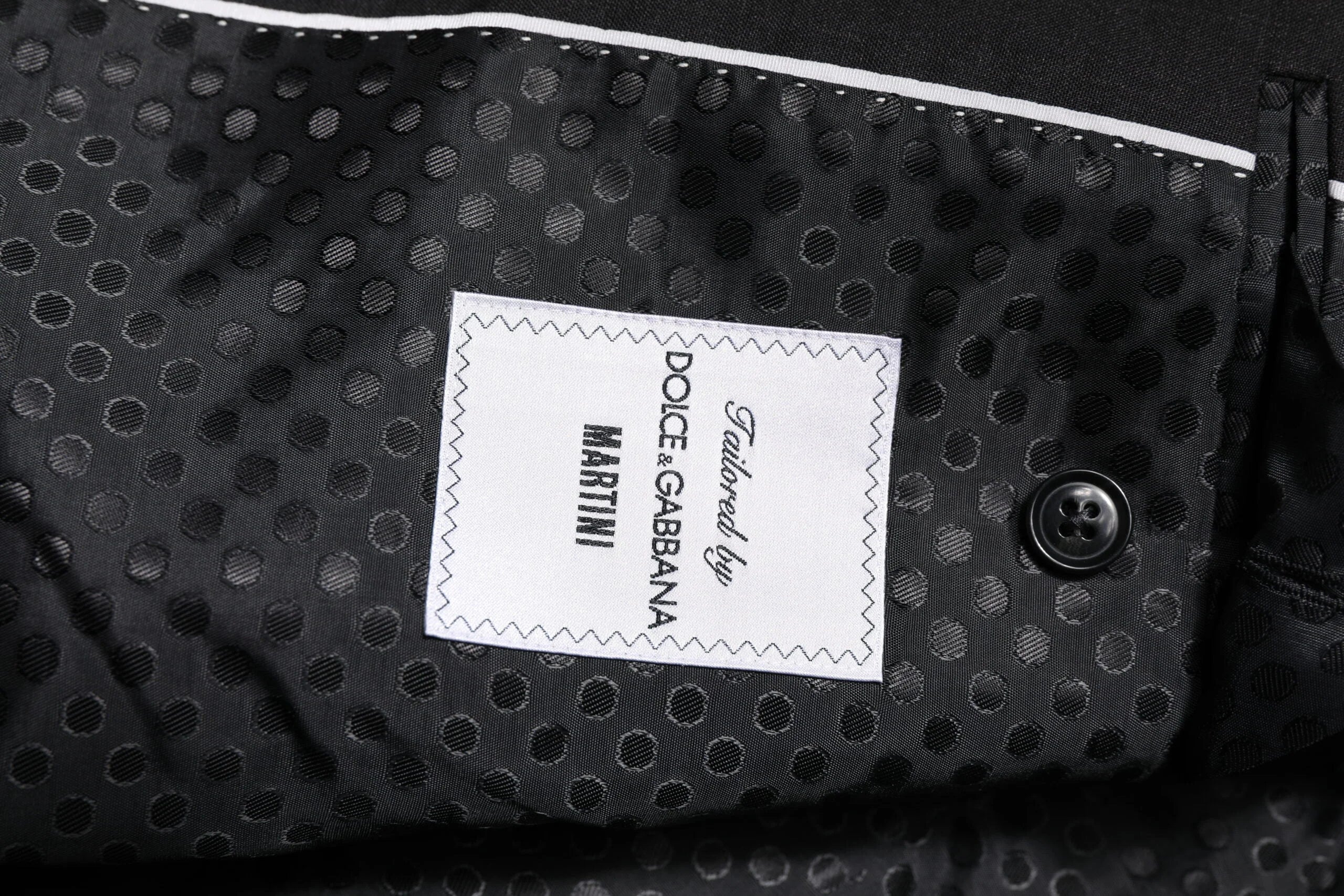 Dolce & Gabbana Dark Gray MARTINI Single Breasted Jacket - IT52 | XL - Sport Jackets