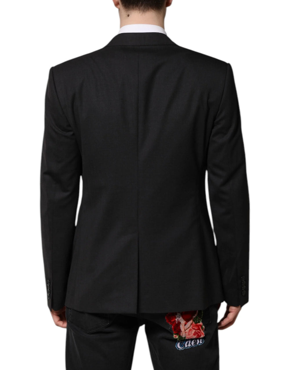 Dolce & Gabbana Dark Gray MARTINI Single Breasted Jacket - IT52 | XL - Sport Jackets