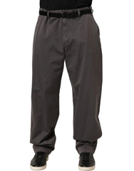 Dolce & Gabbana Dark Gray MidWaist Straight Men Trouser Pants - IT54 | XL