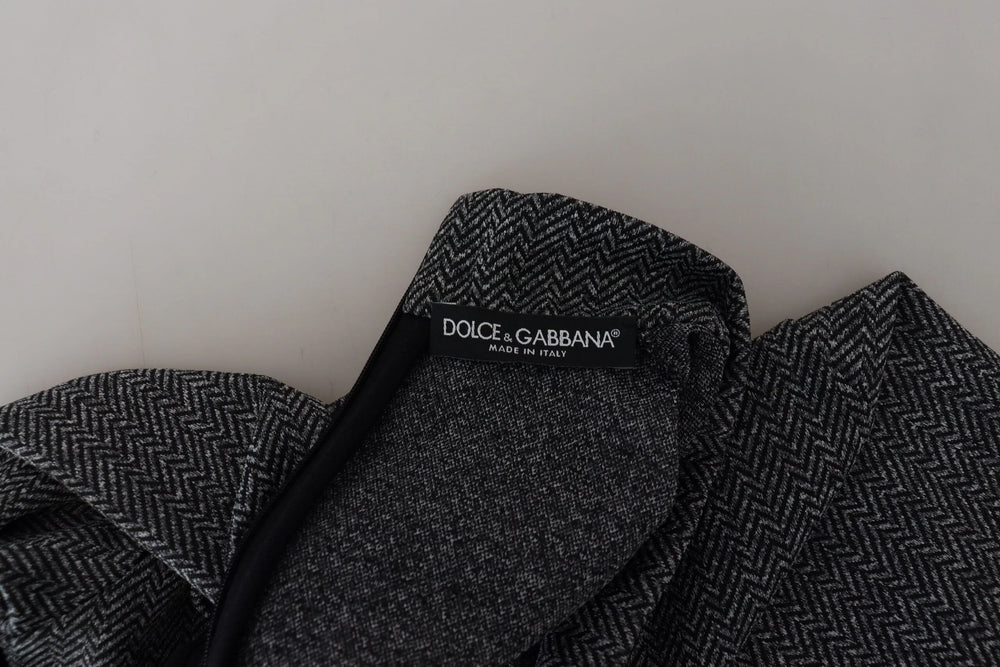 Dolce & Gabbana Dark Gray Nylon Turtleneck Pullover Sweater - IT48 | M - Sweaters
