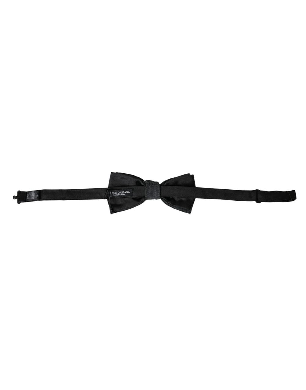 Dolce & Gabbana Dark Gray Silk Adjustable Neck Men Bow Tie - Neckties