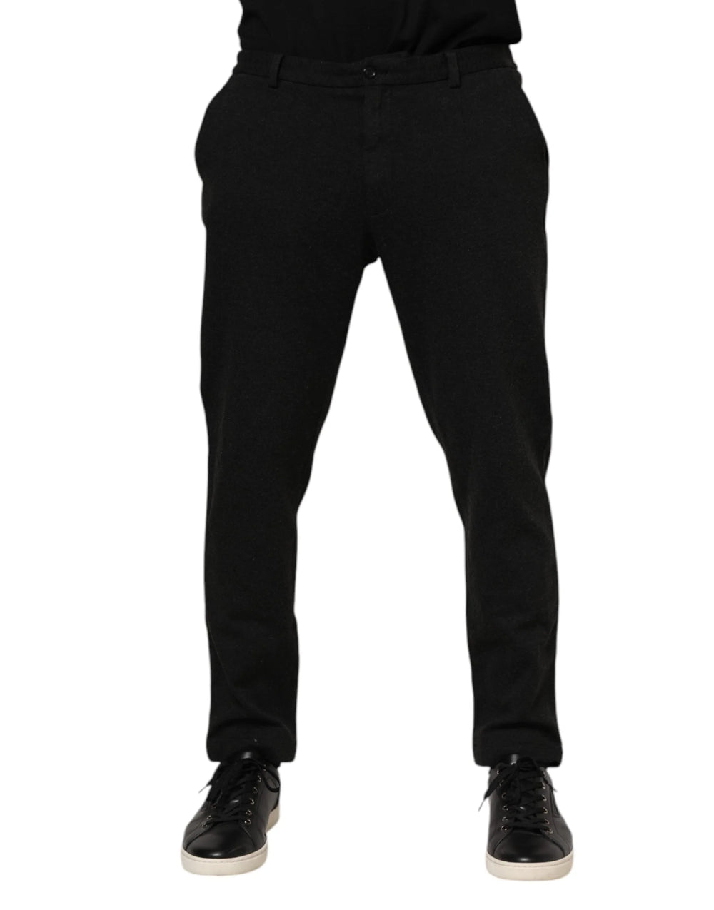 Dolce & Gabbana Dark Gray Viscose Dress Men Pants - IT56 | XXL - Trousers
