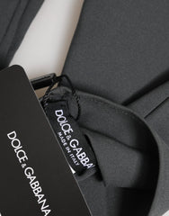 Dolce & Gabbana Dark Gray Viscose Elbow Length Mitten Men Gloves - 9|M