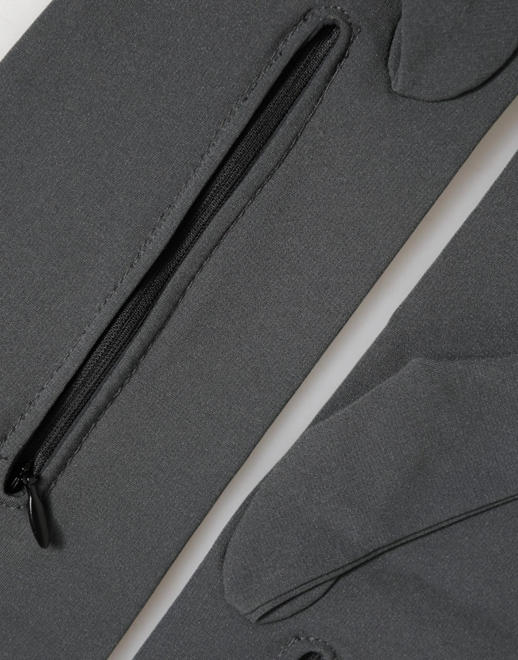 Dolce & Gabbana Dark Gray Viscose Elbow Length Mitten Men Gloves - 9|M