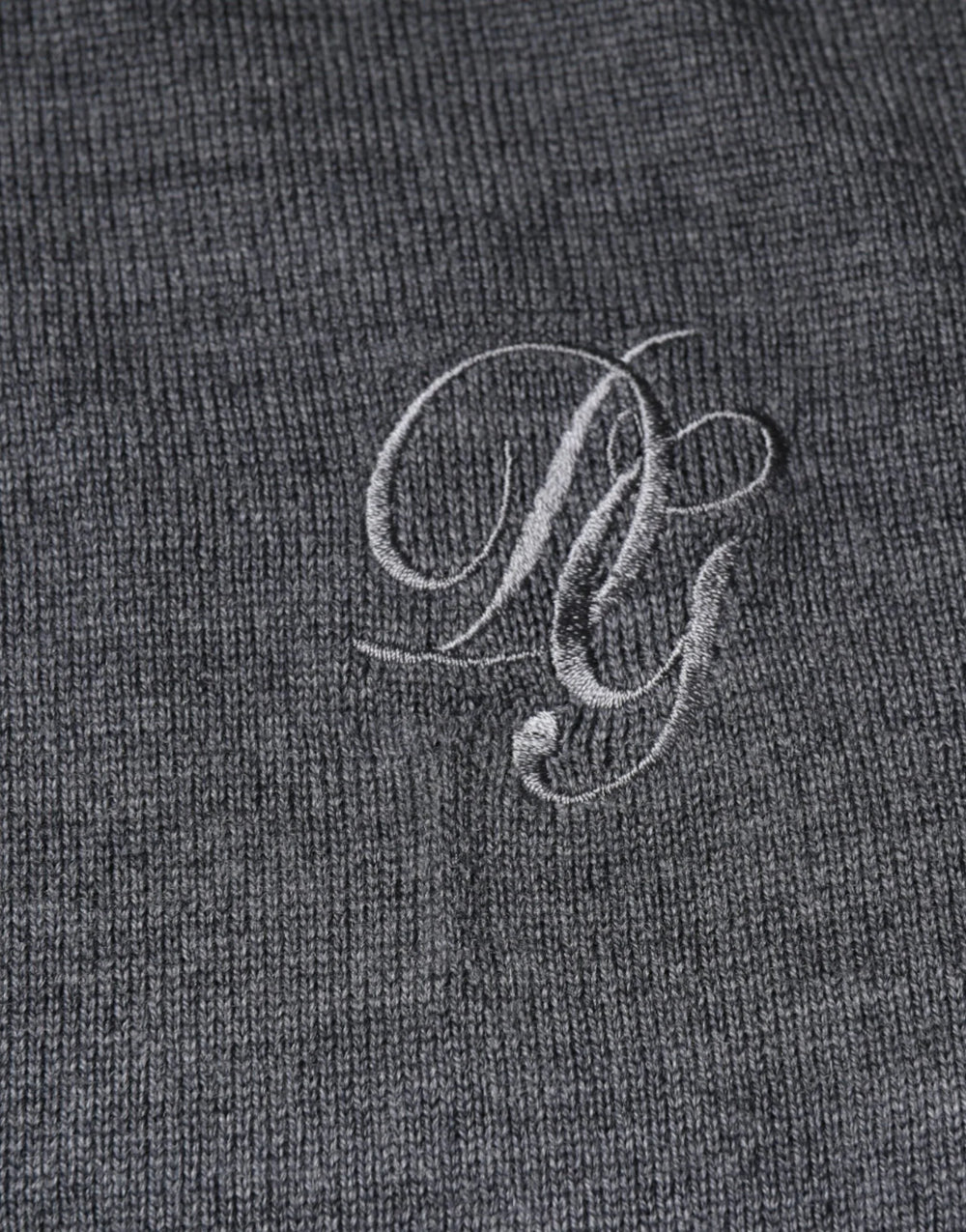 Dolce & Gabbana Dark Gray Wool Crew Neck Pullover Sweater - IT50 | L - Sweaters