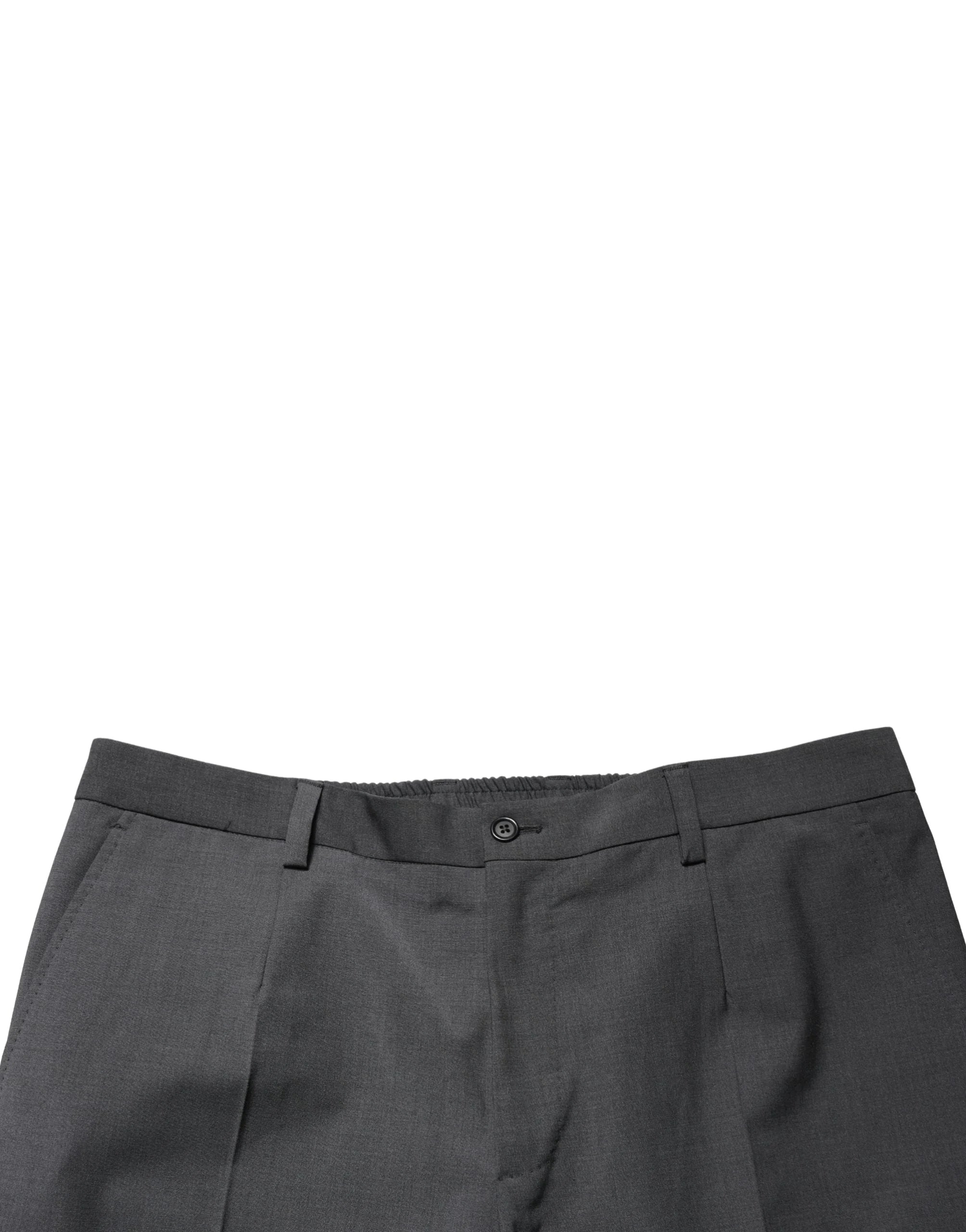 Dolce & Gabbana Dunkelgraue Woll-Chino-Hose - IT54 | XL