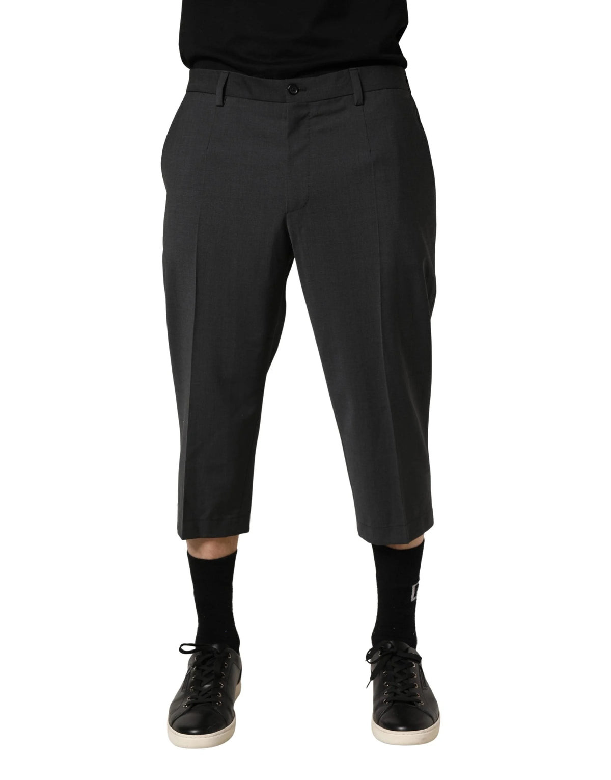 Dolce & Gabbana Dunkelgraue Woll-Chino-Hose - IT54 | XL