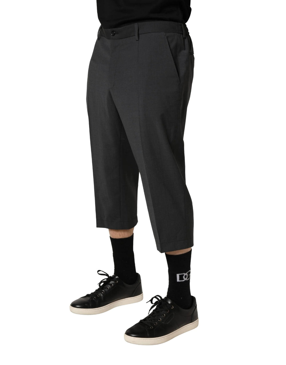 Dolce & Gabbana Dunkelgraue Woll-Chino-Hose - IT54 | XL